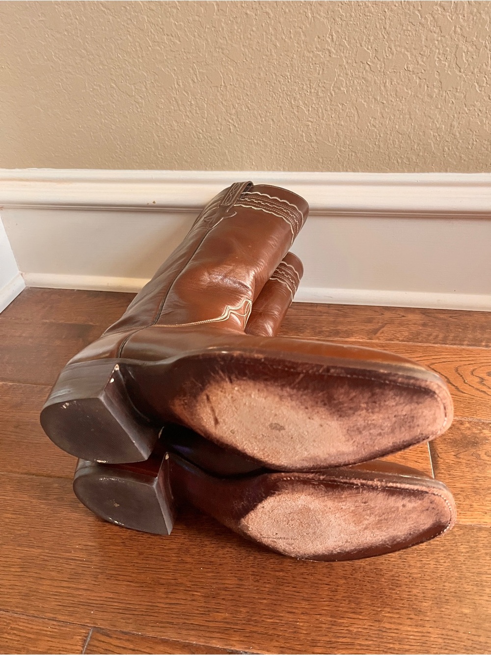 Vintage Lucchese Boot Makers Dress Boots Men’s - Picture 4 of 7